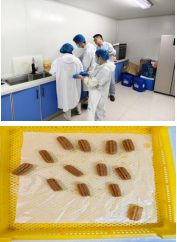 面食車間進行新產(chǎn)品研發(fā)